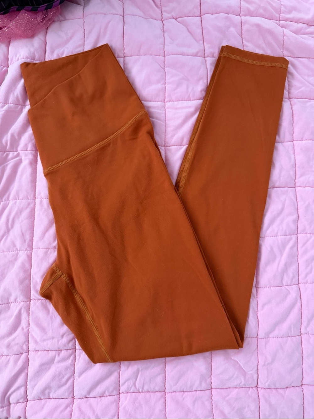 Paragon High Rise Wrap Legging Terracotta Burnt Orange Size Medium GUC